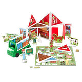 Melissa & Doug Magnetivity Magnetic Tiles Building Play Set – On the Farm with Tractor Vehicle (102 Pieces, STEM Toy)