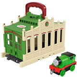 Thomas & Friends Connect & Go shed and Push-Along Train Engine Percy - GWX65