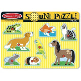 Melissa & Doug Pets Theme Sound Puzzle + Free Scratch Art Mini-Pad Bundle [07306]