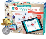 Happy Atoms Magnetic Molecular Modeling Introductory Set | Intro To Atoms, Molecules, Bonding, Chemistry | Create 508 Molecules | 73 Activities | Plus Free Educational App For Ios, Android, Kindle