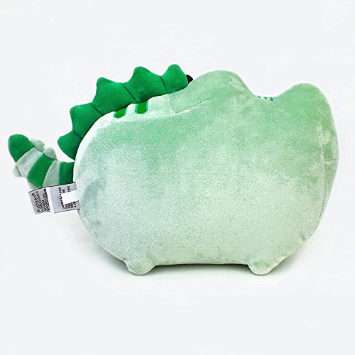 GUND Pusheen Pusheenosaurus Plush Stuffed Animal Dinosaur Cat, Green, 13"
