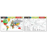 Melissa & Doug Countries of The World Write-A-Mat Puzzle (6 Pieces)