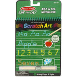 Melissa & Doug ABC & 123 Writing Pad: On-The-Go Series + Free Scratch Art Mini-Pad Bundle [91428]