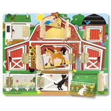 Melissa & Doug Farm: Hide & Seek Wooden Magnet Activity Board + Free Scratch Art Mini-Pad Bundle [45926]