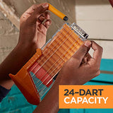 Nerf Doomlands Blaster Double Dealer Toy Blaster with Two 12-Dart Clips & 24 Official Elite Darts for Kids, Teens, & Adults, Orange, Standard