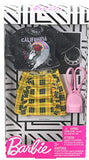 Barbie Complete Looks Doll Clothes, Outfit Dolls Featuring California Love Tee and Plaid Skirt Plus 2 Accessories, Gift for 3 to 8 Year Olds