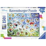 Ravensburger 10053 Disney Pixar Bubbles - 150 Piece Jigsaw Puzzle for Kids – Every Piece is Unique, Pieces Fit Together Perfectly, Multicolor