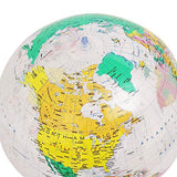 Jet Creations 16 inch Inflatable Globe of The World, Political Map and Boundaries, Imprinted Thousands Country and City Names, Up-to-Date Cartography,  Great Toys for 6,7,8+ Years Old Kids Boys Girls