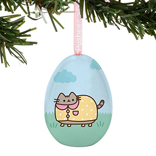 Department 56 Pusheen Rainy Day Easter Egg Hanging 2.2" Ornament, Multicolor