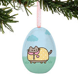 Department 56 Pusheen Rainy Day Easter Egg Hanging 2.2" Ornament, Multicolor