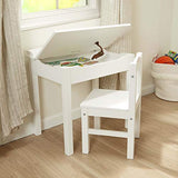 Melissa & Doug Wooden Lift-Top Desk And Chair - White
