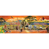 Melissa & Doug Safari: 100-Piece Floor Puzzle + Free Scratch Art Mini-Pad Bundle [28738]