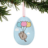 Department 56 Pusheen Flying Away Easter Egg Hanging 2Ornament, Multicolor