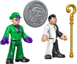 Imaginext Fisher-Price DC Super Friends The Riddler and Two Face Figures, Multicolor (GBL90)