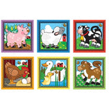 Melissa & Doug Farm Themed Cube Puzzle & 1 Scratch Art Mini-Pad Bundle (00775)