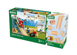 BRIO World - 33394 Starter Track Pack | 13Piece Wooden Train Tracks For Kids Ages 3 & Up,Multi