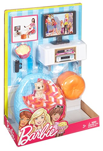 Barbie Movie Night & Accessories Playset