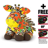 Melissa & Doug Zelda Zebra: ~15" Beeposh Plush + FREE Scratch Art Mini-Pad Bundle [71505]