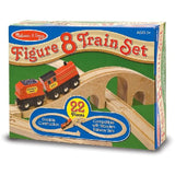 2 Item Bundle: Melissa & Doug 703 Figure-8 Track Set + Free Gift - Fits Thomas Train Tracks