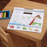 Melissa & Doug Playmats Dinosaurs Take-Along Paper Coloring and Learning Activity Pads (24 Pages)