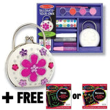 Melissa & Doug Petite Purse Decorate-Your-Own Kit + Free Scratch Art Mini-Pad Bundle [33374]