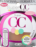 Physicians Formula Super CC Color-Correction and Care CC Compact Cream SPF 30, Light/Medium, 0.28 Ounce