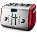 KitchenAid KMT422OB 4-Slice Toaster with Manual High-Lift Lever and Digital Display - Onyx Black
