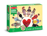 Melissa & Doug Circle of Friends International Cultures and Kids Jigsaw Puzzle (100 pcs)