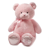 Baby GUND My First Teddy Bear Jumbo Stuffed Animal Plush, Pink, 36"