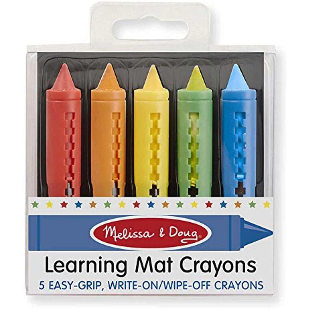 Melissa & Doug LCI4279BN Learning Mat Crayons, Box of 5, MultiPk 12 Boxes