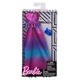 Barbie Fashions Complete Look Pink Purple & Blue Ombre Gown Set