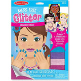 Melissa & Doug Glamour Faces - Mess Free Glitter Series + FREE Scratch Art Mini-Pad Bundle [95051]