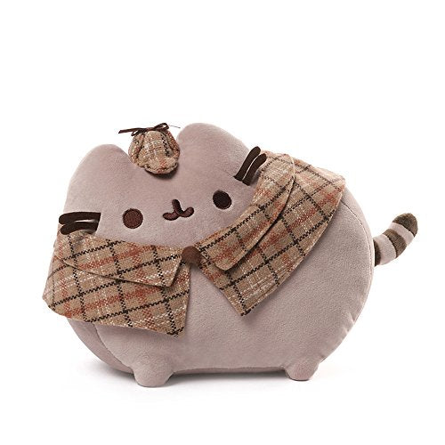 GUND Pusheen Detective Cat Plush Stuffed Animal, Gray, 12.5"