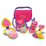 Melissa & Doug Pretty Purse Fill and Spill: First Play Series + 1 Free Pair of Baby Socks Bundle [30496]