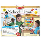 Melissa & Doug School Time Play Set +Free Scratch Art Mini-Pad Bundle (8514)