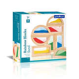 Guidecraft Rainbow Blocks - Sand, Kids Learning & Educational Toys, Stacking Blocks