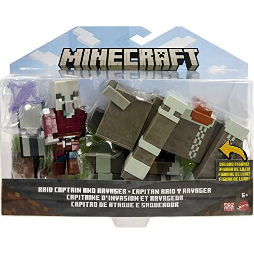 Minecraft Craft-a-Block 2-Pk, Action Figures (Raid Captain & Ravager)