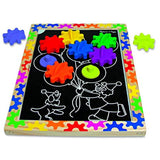 Melissa & Doug Switch and Spin Magnetic Gear Board & 1 Scratch Art Mini-Pad Bundle (03745)