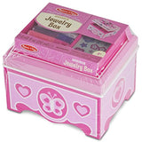 Melissa & Doug Jewelry Box Decorate-Your-Own Kit + FREE Scratch Art Mini-Pad Bundle [88619]