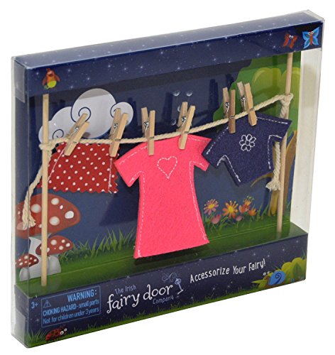Irish Fairy Clothes Line with Female Clothes