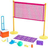 Barbie Loves The Ocean Beach-Themed Playset, with Volleyball Net & Accessories, Made from Recycled Plastics, Gift for 3 to 7 Year Olds