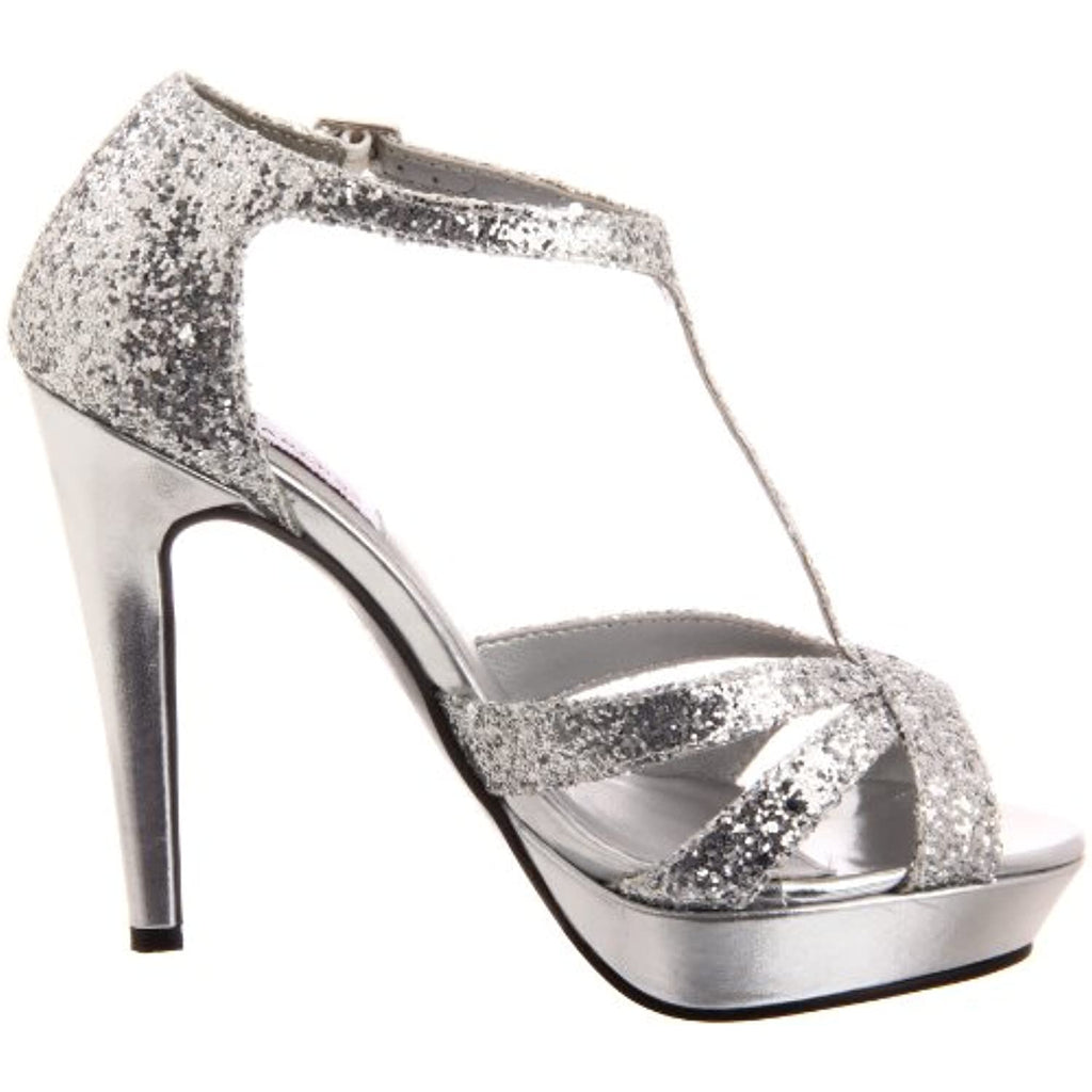 Dyeables Women's Samara Platform Sandal,Multi Glitter,8.5 B US