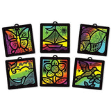 Melissa & Doug Deluxe Light Catcher Scratch Art Set + Free Scratch Art Mini-Pad Bundle [59862]