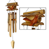 Woodstock Home Tweet Home Red Bird Bamboo Wind Chime Outdoor Windchimes CHOME