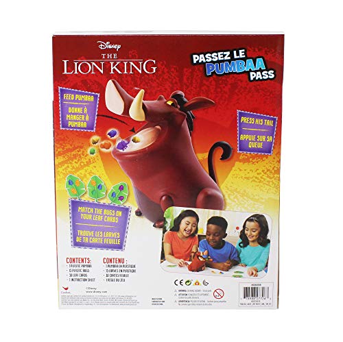 Spin Master Games Disney Lion King Pumbaa Pass Game for Families, Teens, and Adults, Model Number: 6054084