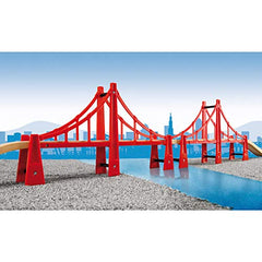 BRIO World - 33683 Double Suspension Bridge | 5 Piece Toy Train Accessory for Kids Age 3 and Up