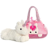 Peek-A-Boo Unicorn: Fancy Pals Mini-Plush Purse Pet Carriers + 1 FREE Aurora Mini-Plush Charm Bundle [32795]