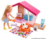 Barbie Indoor Furniture Playset, Puppy Playhouse Includes Doghouse, Mommy Dog, Puppy and Pet-Themed Accessories