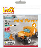 LaQ Hamacron Mini Racer 4 Car Model Building Kit, Orange