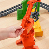 Thomas & Friends Trackmaster, Cassia Crane & Cargo Set, Motorized Toy Train Engines for Preschool Kids Ages 3 Years and Older